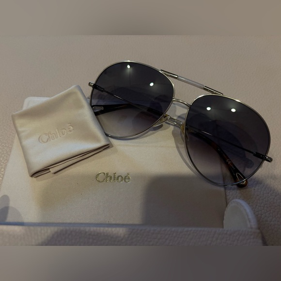 Chloe Ulys Aviator Sunglasses - Picture 8 of 11